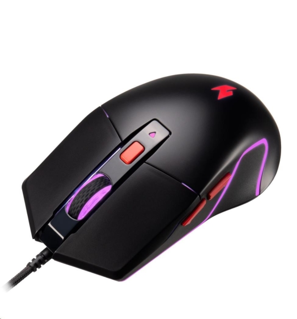 ACER drátová myš Nitro Gaming Mouse 100 (NMW100),7200dpi,6 tlačítek,125Hz,60 IPS,RGB,USB-A,Černá