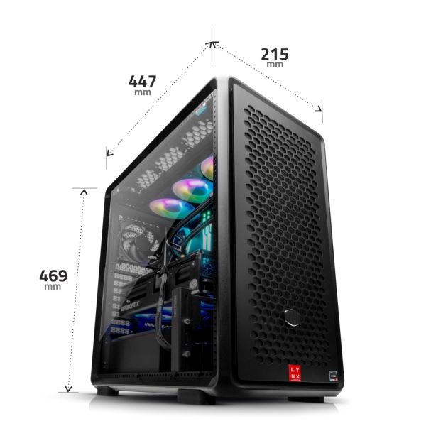 LYNX Challenger Ryzen 7 7800X3D 32GB 2TB SSD NVMe RTX 5080 16G W11 Home
