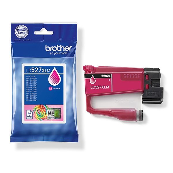 Brother LC527XLM - Vysoká výtežnost - purpurová - originální - polštárový balícek - inkoustová cartridge - pro Brother MFC-J4350DW, MFC-J4550DW