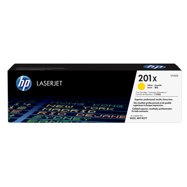 HP 201X (CF402X), žlutý originální toner do tiskárny HP