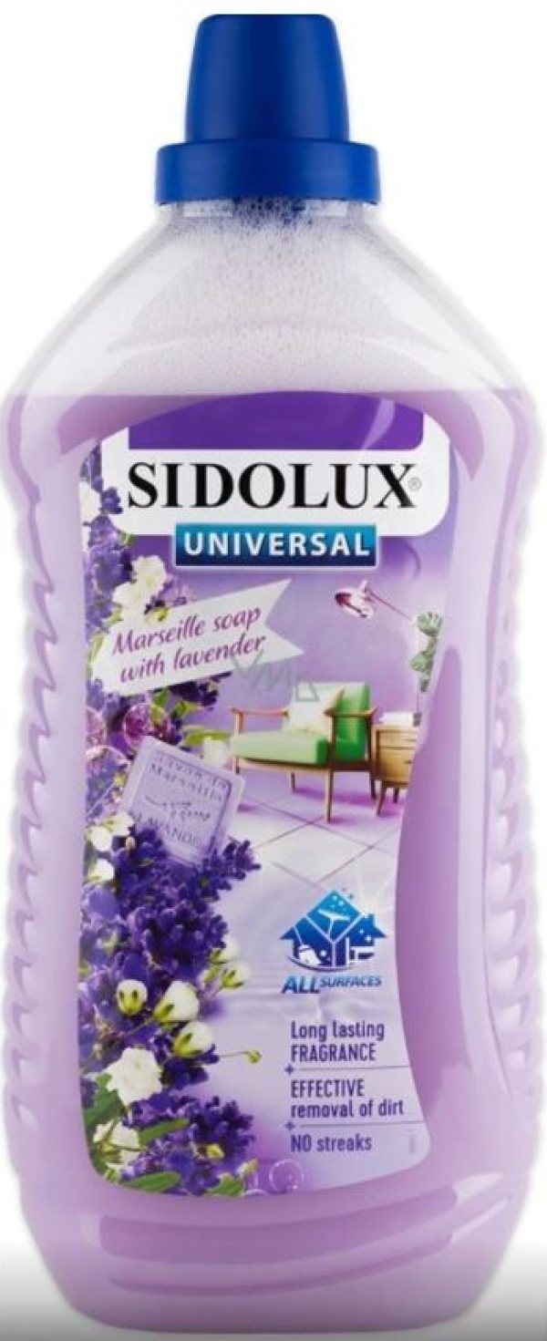 SIDOLUX UNI Soda Power - univerzální čistící přípravek na podlahy s přídavkem sody a vůní levandule - 1l