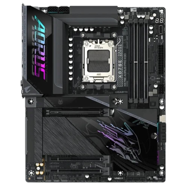 GIGABYTE MB Sc AM5 X870E A PRO X, AMD X870E, 4xDDR5, 2xUSB-C, 2xHDMI, Wifi, ATX