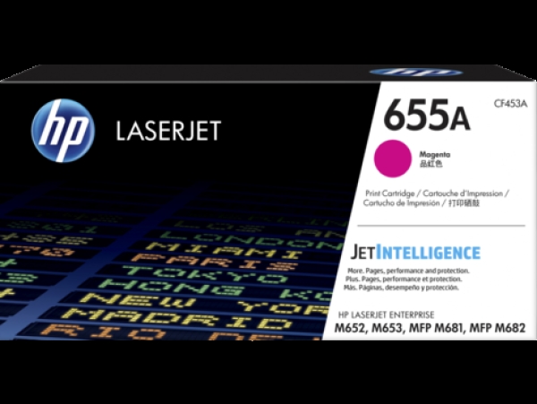Toner HP č.655A, CF453A purpurová
