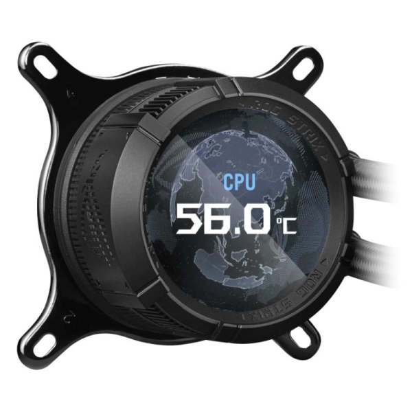 ASUS vodní chladič CPU AIO ROG STRIX LC III 360 ARGB LCD, 3x120mm, LCD Displej, LGA1700, AM5, černá