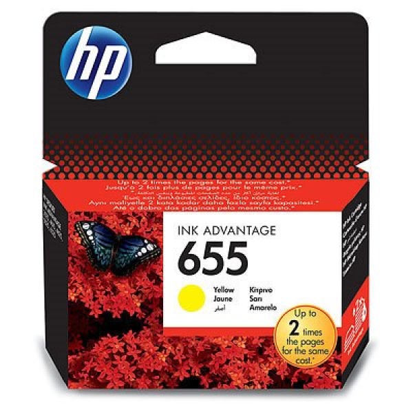 Náplň HP č.655, CZ112AE žlutá 