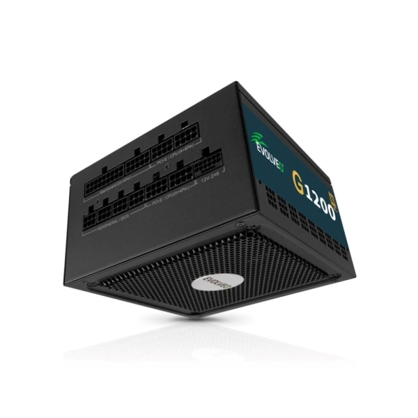 EVOLVEO G1200 zdroj 1200W, 80+ GOLD, ATX 3.1, aPFC, 140 mm ventilátor, záruka 3 roky, černý
