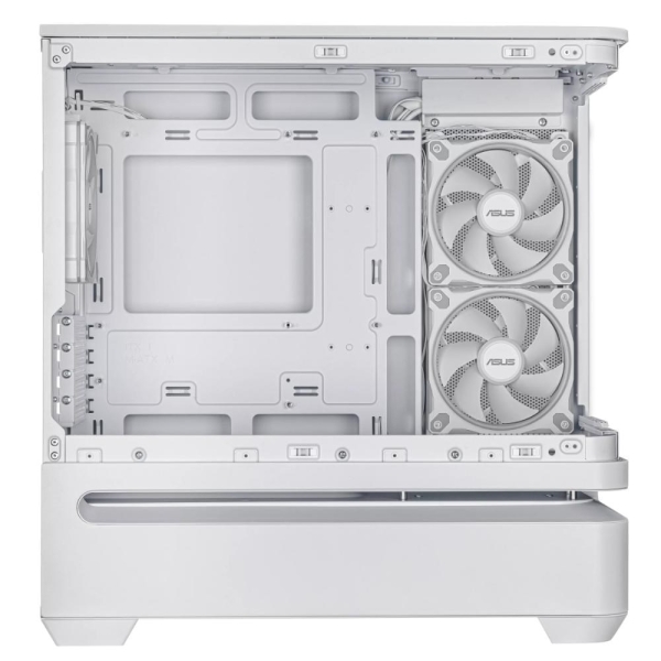 ASUS Case AP202 PRIME CASE, mATX, Průhledná bočnice, 3x 120mm ARGB Fan, bílá