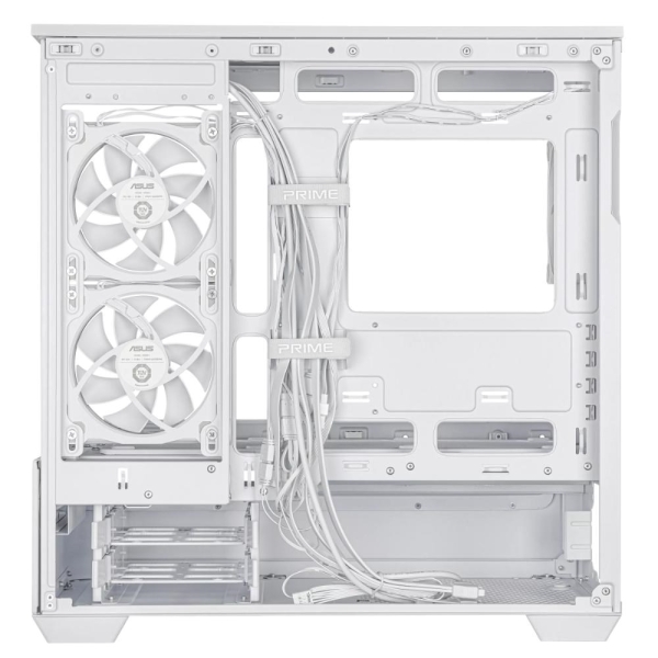 ASUS Case AP202 PRIME CASE, mATX, Průhledná bočnice, 3x 120mm ARGB Fan, bílá