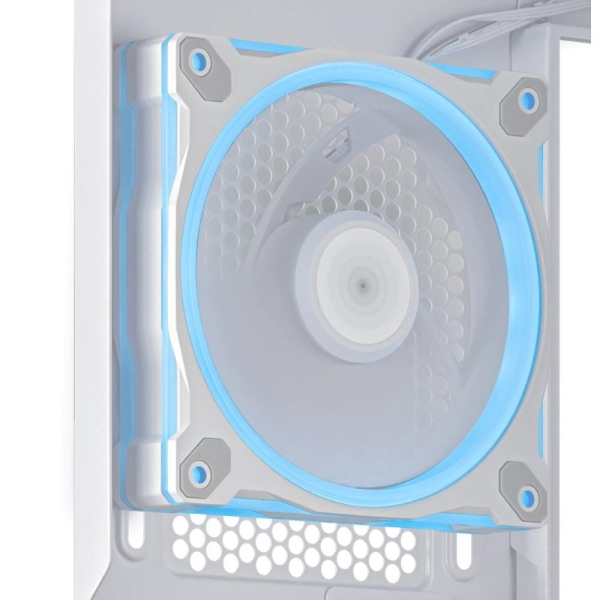 ASUS Case AP202 PRIME CASE, mATX, Průhledná bočnice, 3x 120mm ARGB Fan, bílá