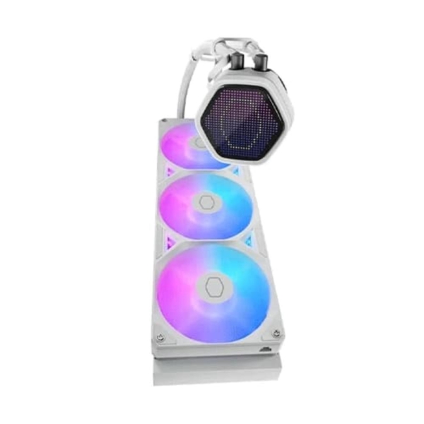 Cooler Master vodní chladič MasterLiquid Atmos II Pixel LED, 3x120mm, LGA1851, AM5, bílá