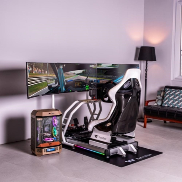 THERMALTAKE Závodní kokpit GR500 Racing Simulator Cockpit, Bílá