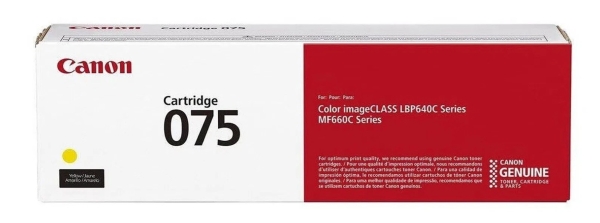 Toner Canon 075, 6362C002 žlutý (1 300 stran)