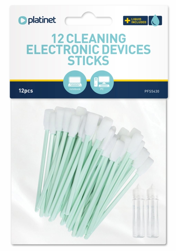 Platinet PFS5430 vatové tyčinky pro čištění klávesnic 12 ks
