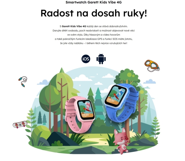 Garett Smartwatch Kids Vibe AI 4G AMOLED Blue