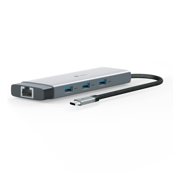 TP-Link UH9120C USB-C hub 9v1 (3xUSB3.2Gen1,1xUSB-C3.2Gen1, 1xGbE, 1xHDMI, 1xSD, 1xmicroSD, PD 100W)