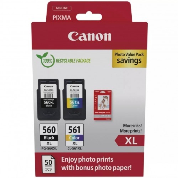 Náplň Canon PG-560XL/CL-561XL + fotopapír