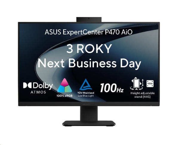 ASUS ExpertCenter/P400 (P470VAK-BPC7321TX)/27''/FHD/7-240H/32GB/1TB/Intel int/W11P/Černá/3ROn-Site