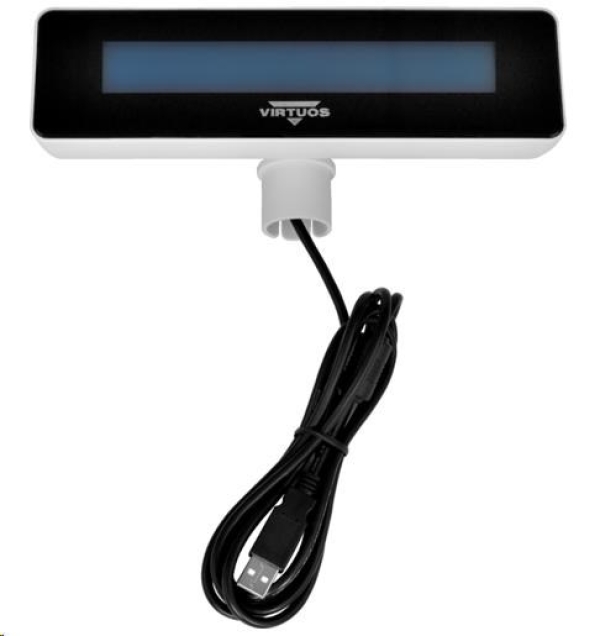 Virtuos zákaznický displej Virtuos FL-2025MB 2x20, USB, bílý