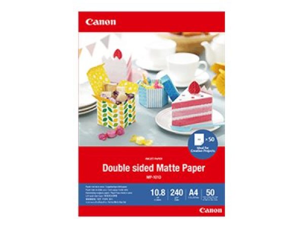 Canon Double-sided Matte Paper MP-101D - Matný - 275 mikronů - A4 (210 x 297 mm) - 240 g/m2 - 50 listy papír - pro PIXMA TS7450i