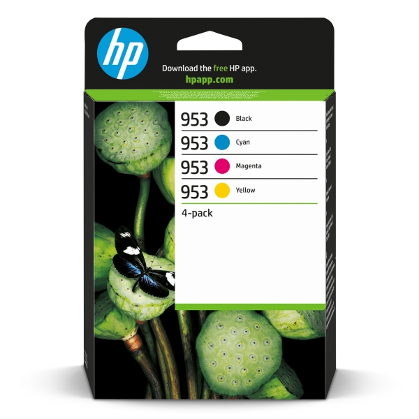HP 953 CMYK Original Ink Cartridge 4-Pack (700 / 700 / 700 / 1,000 pages)