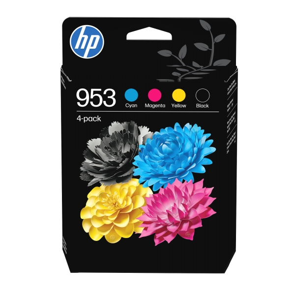 HP 953 CMYK Original Ink Cartridge 4-Pack (700 / 700 / 700 / 1,000 pages)
