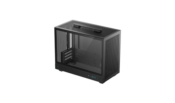 DEEPCOOL Case CH160 PLUS, mATX, Průhledná bočnice, černá