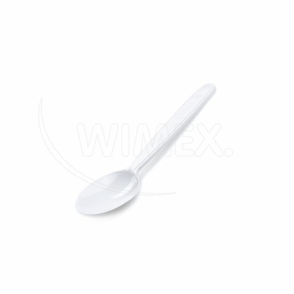 Lžička kávová PP 13 cm vratná bílá 50 ks