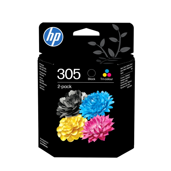 HP 305 (6ZD17AE), multipack, černá a barevná inkoustová náplň do tiskárny HP
