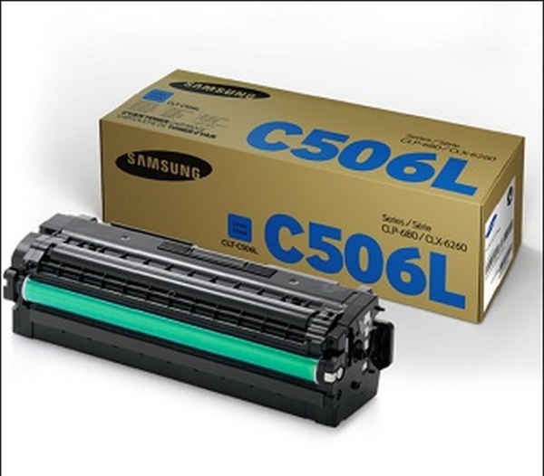 Toner Samsung CLT-C506L SU038A azurový