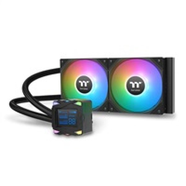 THERMAL TAKE Vodní chladič LA240-S ARGB, 2x120mm ARGB, LGA1851, AM5, černá
