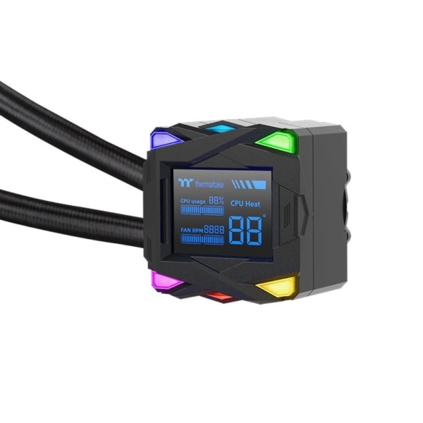 THERMAL TAKE Vodní chladič LA240-S ARGB, 2x120mm ARGB, LGA1851, AM5, černá
