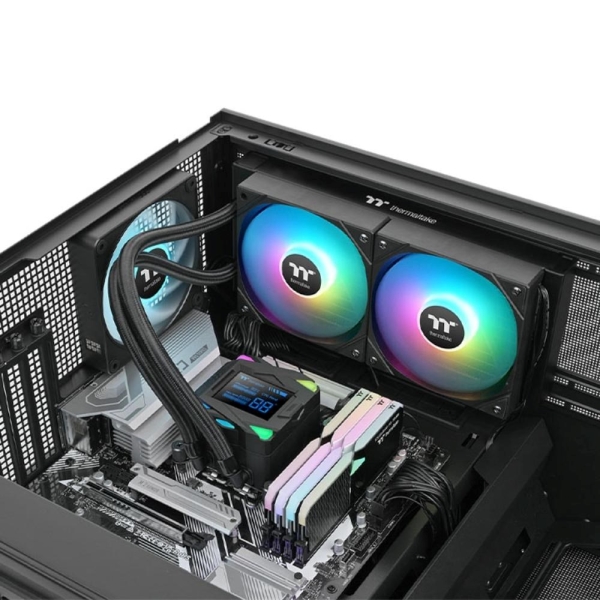 THERMAL TAKE Vodní chladič LA240-S ARGB, 2x120mm ARGB, LGA1851, AM5, černá