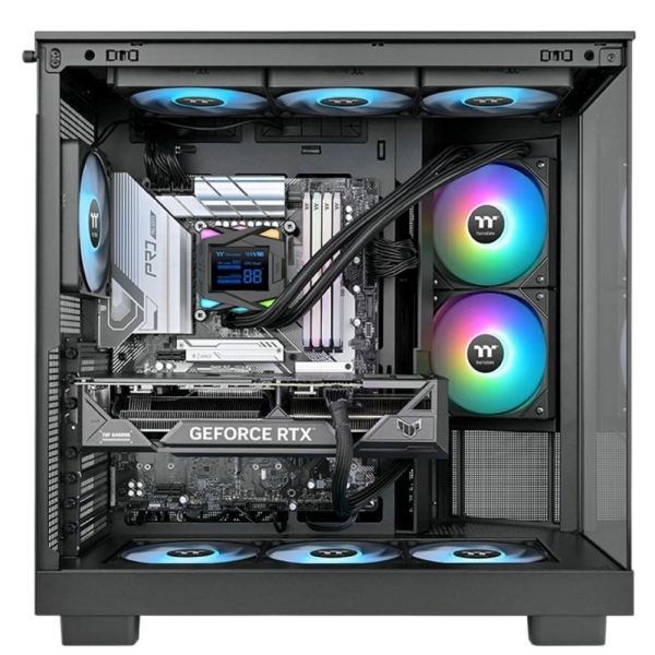 THERMAL TAKE Vodní chladič LA240-S ARGB, 2x120mm ARGB, LGA1851, AM5, černá