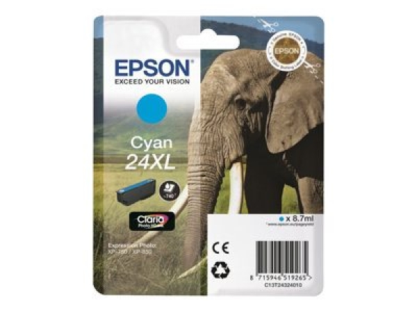 Náplň Epson 24XL, C13T24324012 azurová 