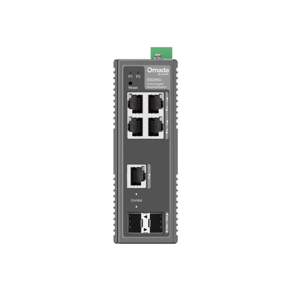 TP-Link OMADA průmyslový switch IES206G (4xGbE,1xGbE/SFPcombo,1xSFP,DIN,IP40,fanless)