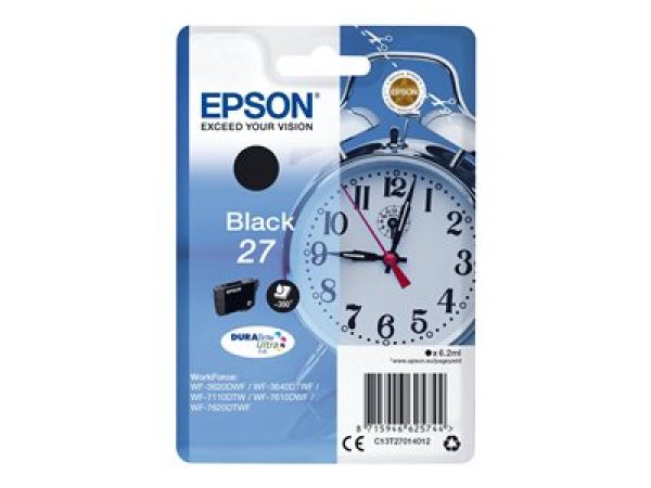 Náplň Epson 27, C13T27014012 černá 