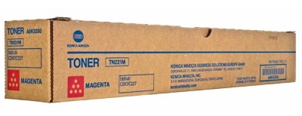 Konica Minolta TN221M, purpurová, 21000str.