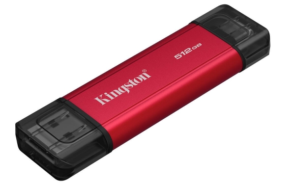 Kingston externí SSD 512GB Dual USB-A/C (čtení/zápis: 1050/950MB/s)