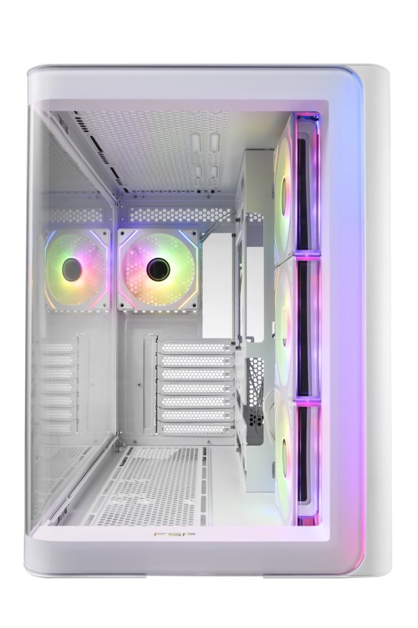 FSP M580-WP/Midi Tower/Transpar./Bílá