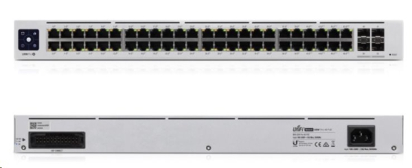 UBNT UniFi Switch USW-Pro-48-POE Gen2[48xGigabit, 600W PoE+ 802.3at/af/bt, 4xSFP+, 176Gbps]