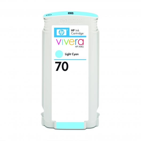 Náplň HP č.70, C9390A světle azurová 