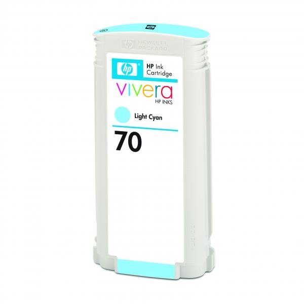 Náplň HP č.70, C9390A světle azurová 