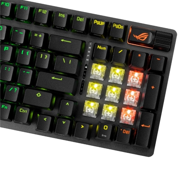 ASUS klávesnice ROG STRIX SCOPE II X, mechanická, drátová, ROG NX Snow V2, CZ/SK
