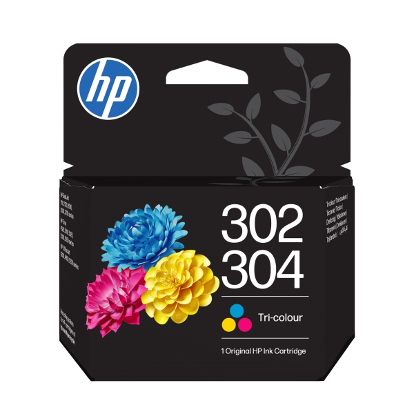 HP 302/304 - 2 ml - barva (azurová, purpurová, žlutá) - originální - inkoustová cartridge - pro AMP 130; Deskjet 1110, 21XX, 26XX, 36XX, 37XX; ENVY 45XX, 50XX; Officejet 38XX, 46XX, 52XX