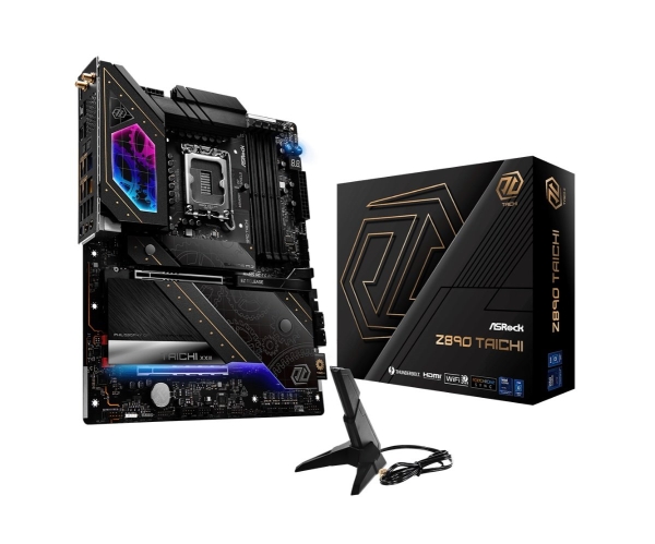 ASRock MB Sc LGA1851 Z890 TAICHI, Intel Z890, 4xDDR5, 1xHDMI, 2xThunderbolt, WI-FI