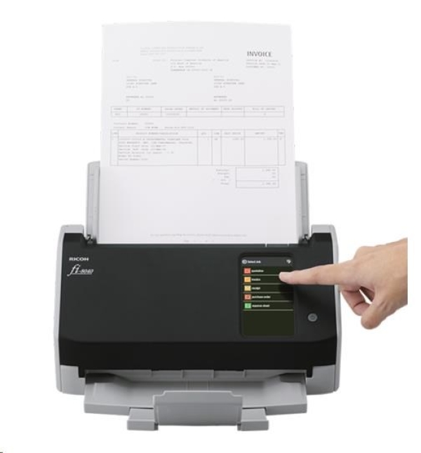 FUJITSU-RICOH skener Fi-8040 A4, průchodový, 40ppm, 500dpi, LAN RJ45-1000, USB 3.2,ADF 50listů, 6000listů za den
