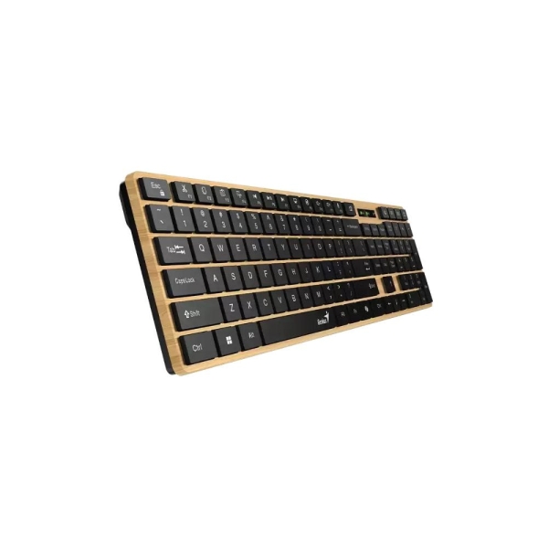 GENIUS Klávesnice Slimstar 7250BT, membránová, bezdrátová, béžová-černá