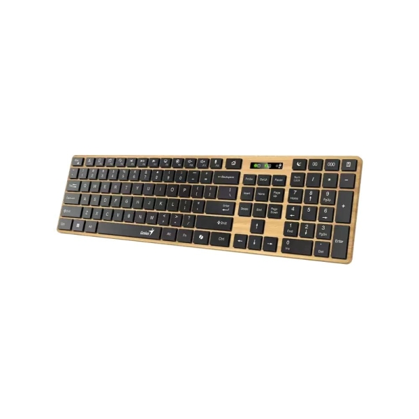 GENIUS Klávesnice Slimstar 7250BT, membránová, bezdrátová, béžová-černá