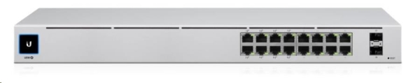 UBNT UniFi Switch USW-16-POE Gen2 [16xGigabit, 8x PoE out 42W, 802.3at/af, 2xSFP, 36Gbps]
