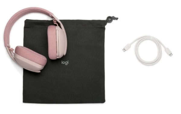 Logitech Zone Vibe 100 headset - ROSE, A00167 - EMEA